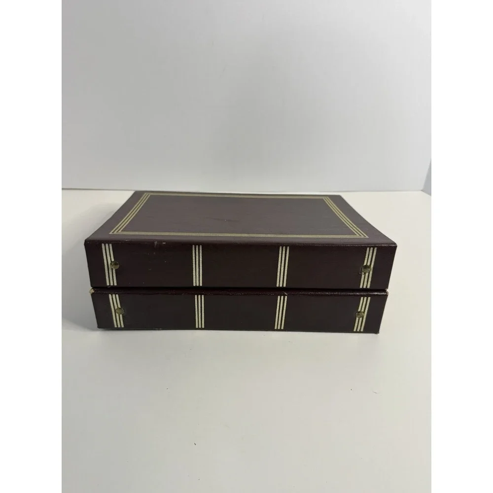 Vintage MBL 5046R Imperial Bonded Leather Collector Album Inventory Log Book (2)